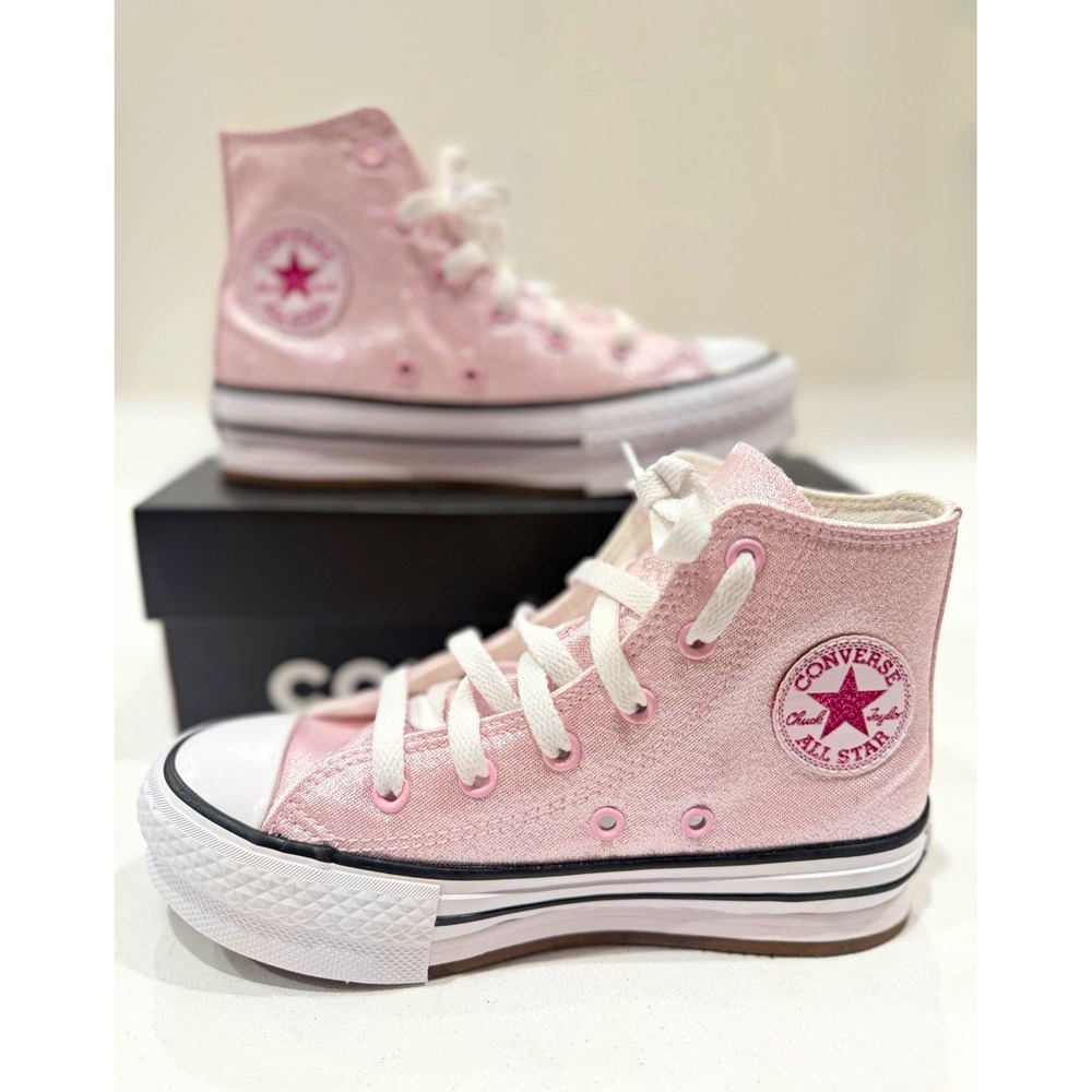 Converse Chuck Taylor All Star Kids High Top Sneaker Pink/White US 1 School NIB